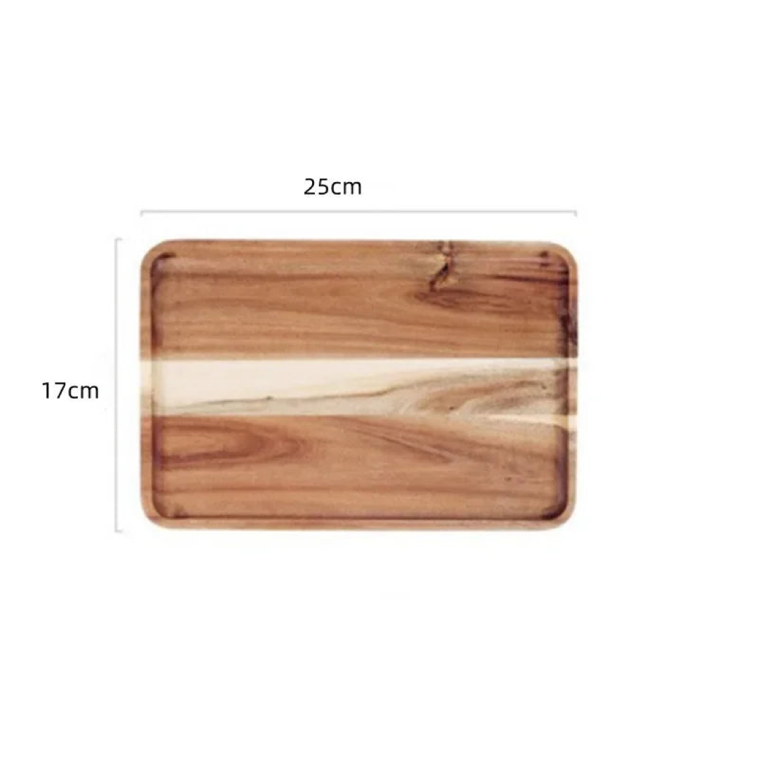 Natural Wood Serving Tray for Effortless Entertaining