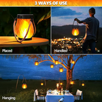 Solar Flame Lantern For Warm Outdoor Evenings