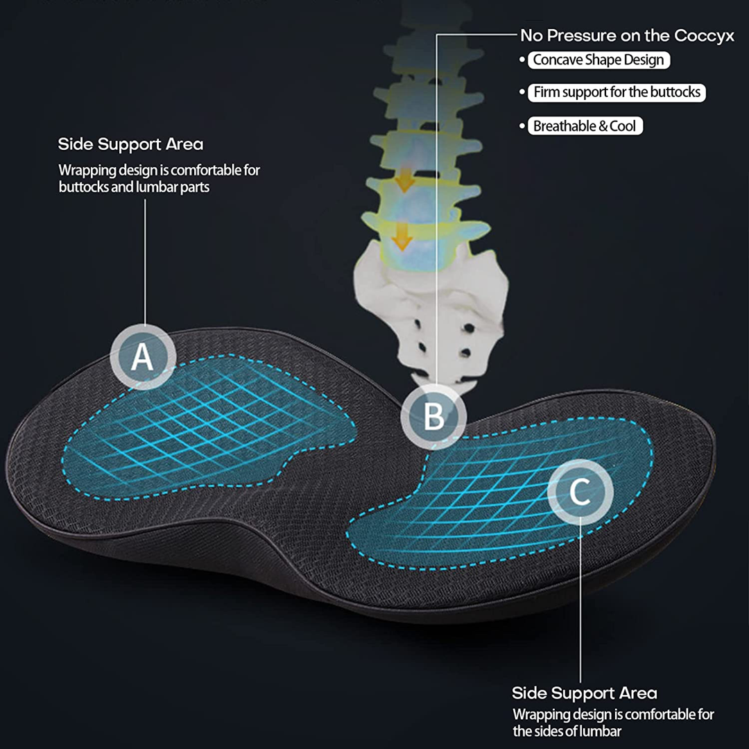 Memory Foam Driver Cushion for Better Visibility