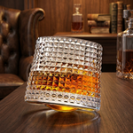 Spinning Whiskey Glasses for Engaging Pours