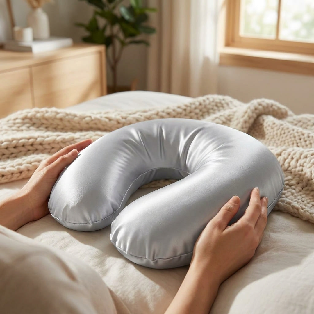 Cooling Satin Contour Pillowcase for Smoother Sleep