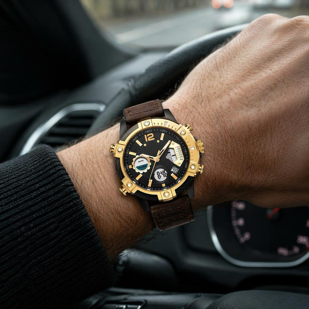 Analog-Digital Sports Watch for Everyday Reliability