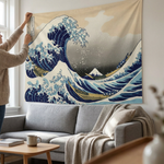 Hokusai Wave Tapestry for Effortless Wall Art