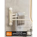 Rotating Towel Holder for Drill-Free Organization
