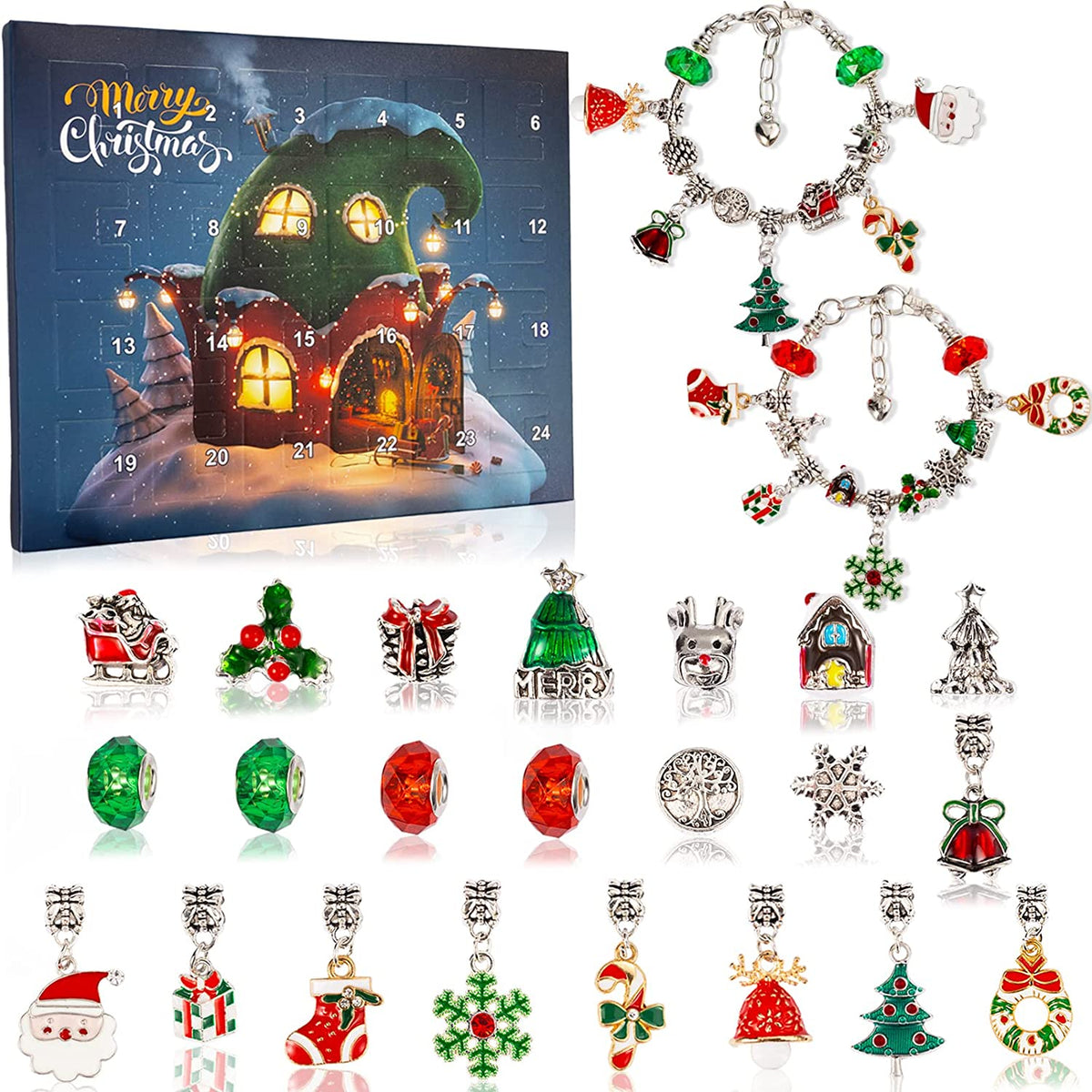 DIY Bracelet Advent Calendar For Festive Crafting