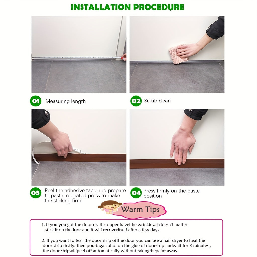 Silicone Door Draft Stopper For Quiet Comfort