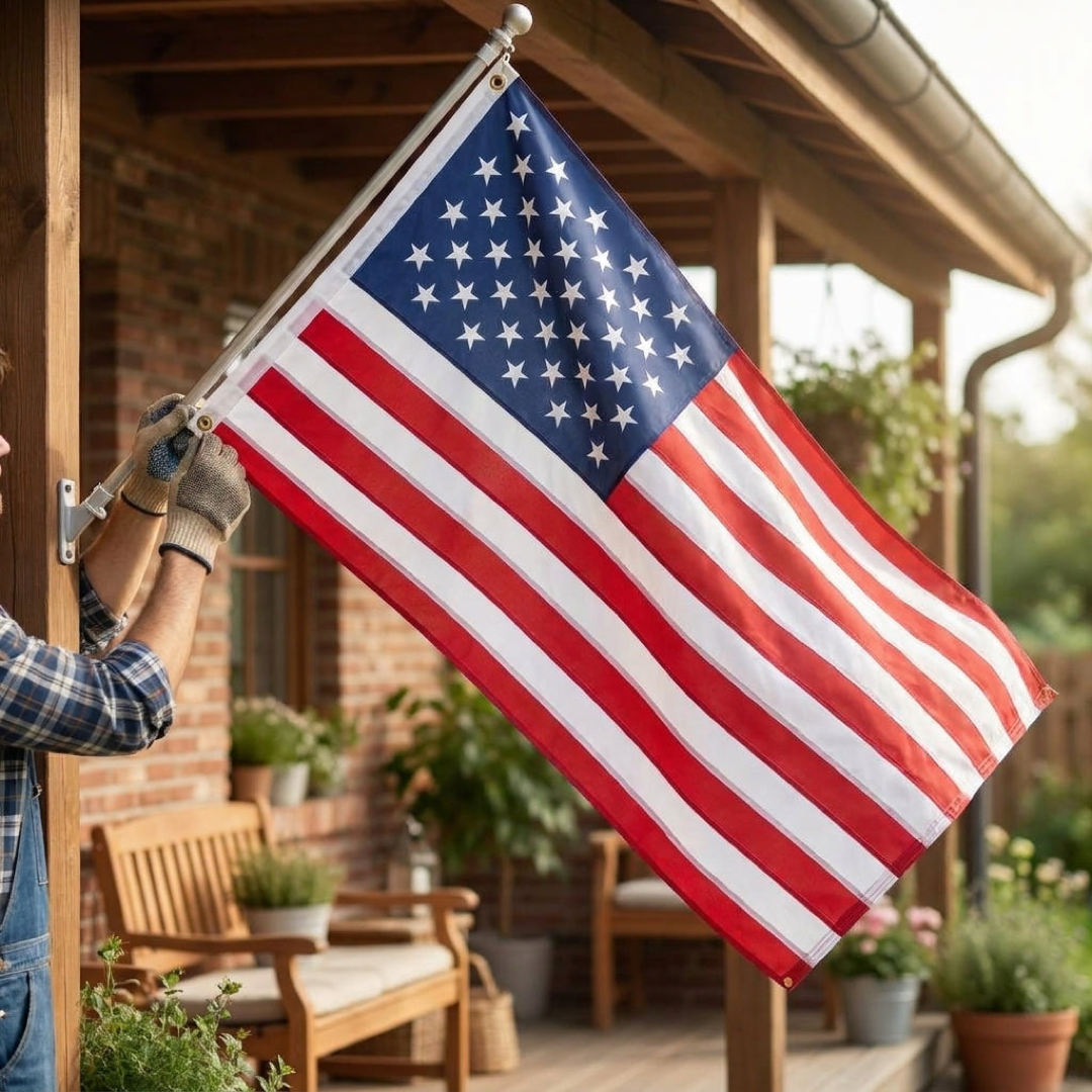 All-Weather Patriotic Flag for Lasting Color
