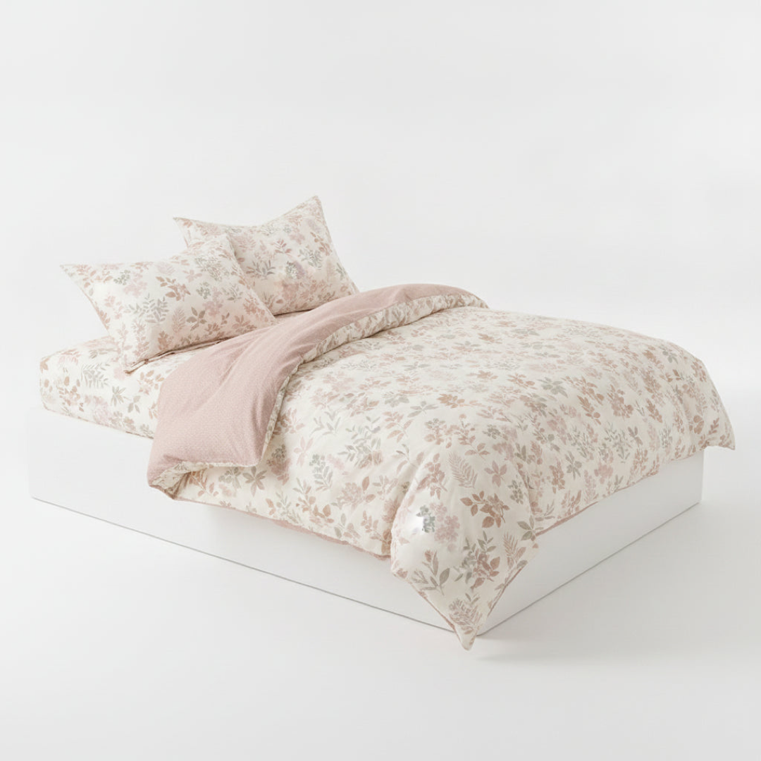 Botanical Cotton Bedding Set for Cooler Sleep