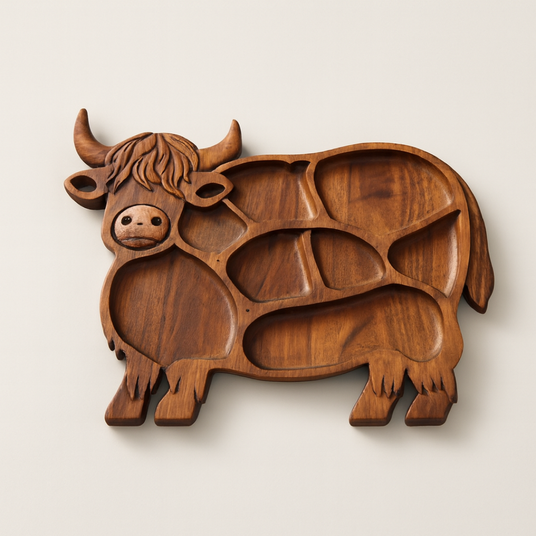 Farmhouse Cow Serving Board for Effortless Hosting