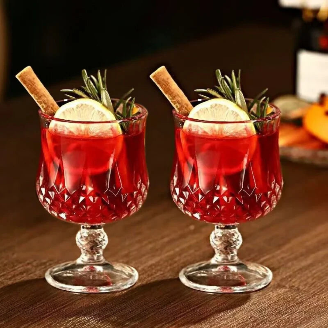 Engraved Crystal Goblet for Elegant Sipping