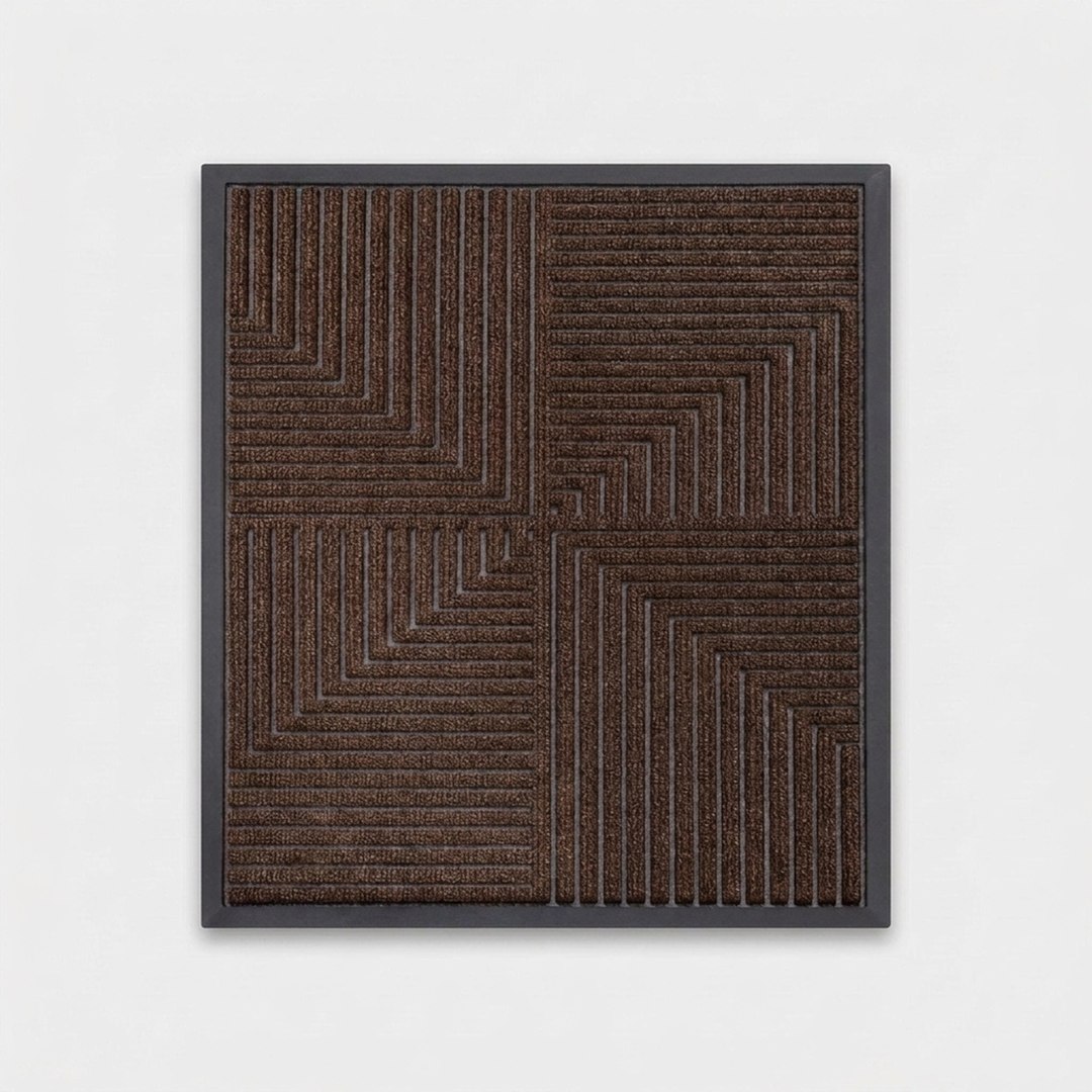 Striped Doormat That Traps Dirt Securely