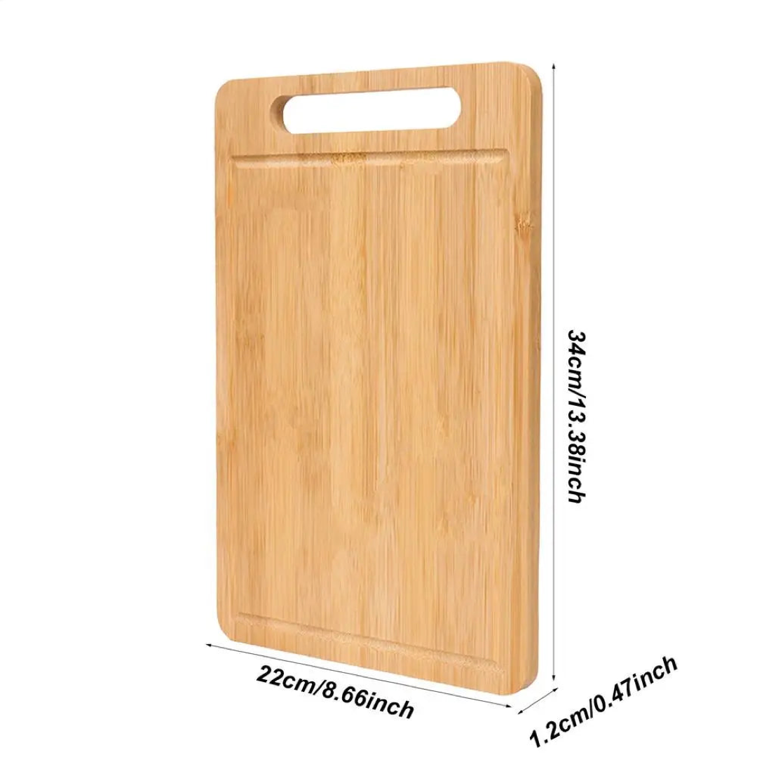 Double-Sided Wooden Prep Board for Safer Cooking