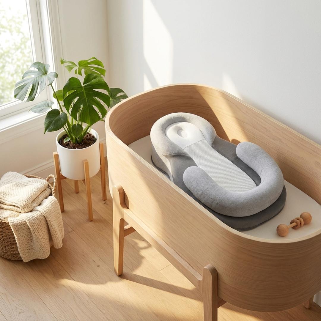 Contoured Baby Pillow For Gentle Head Support