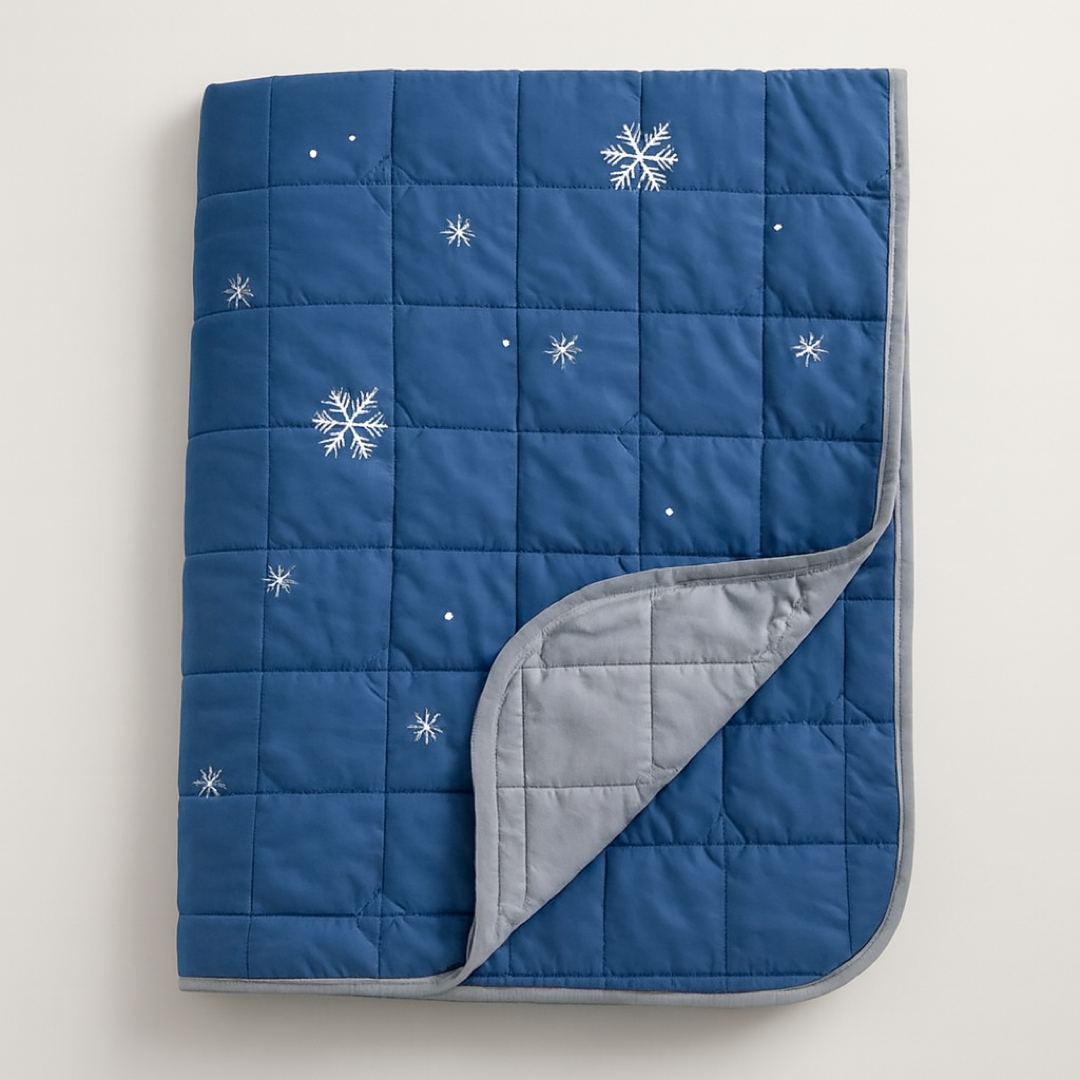 Dual-Sided Cooling Blanket for Restful Sleep
