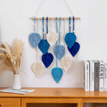 Woven Leaf Wall Hanging for Cozy Natural Texture