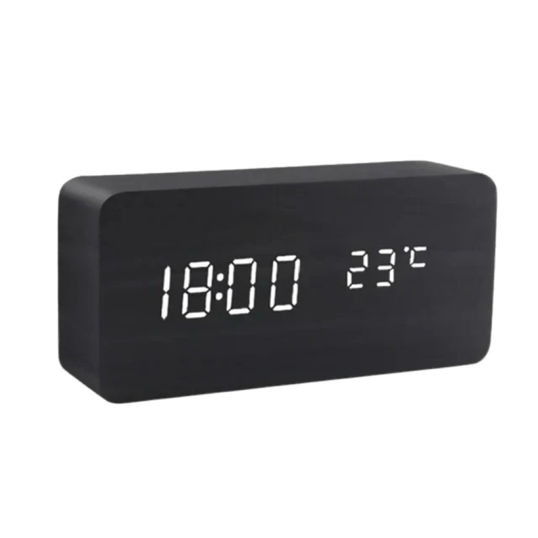 Voice-Activated Wooden Clock for Effortless Timekeeping