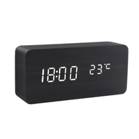Voice-Activated Wooden Clock for Effortless Timekeeping