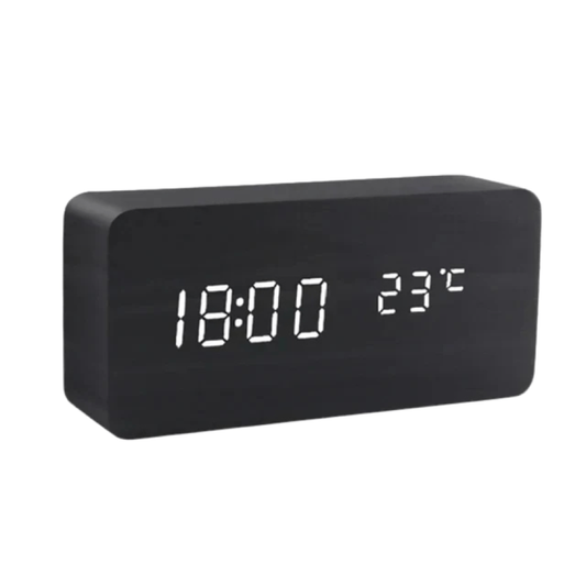 Voice-Activated Wooden Clock for Effortless Timekeeping