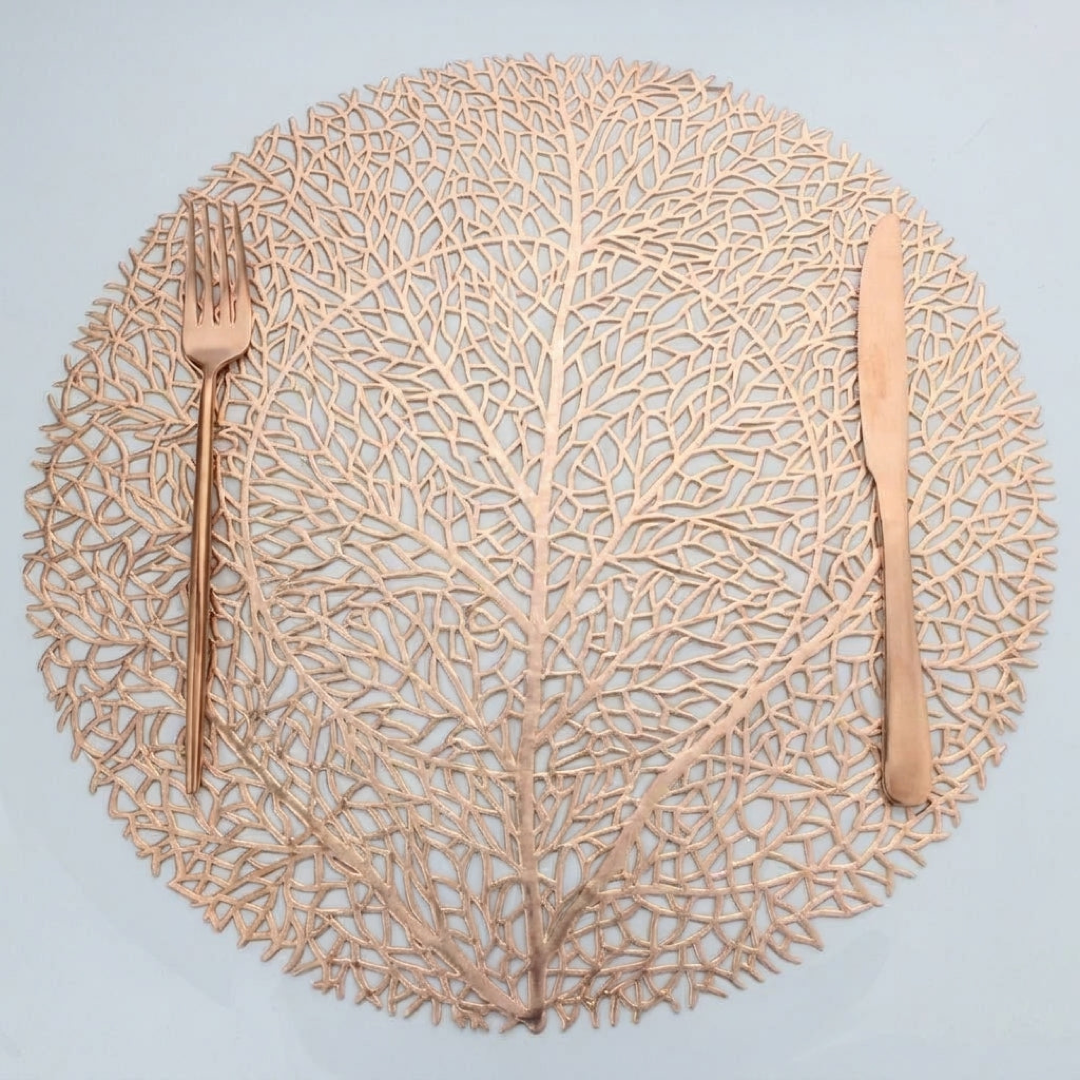 Leaf Placemats Set for Stylish Table Protection
