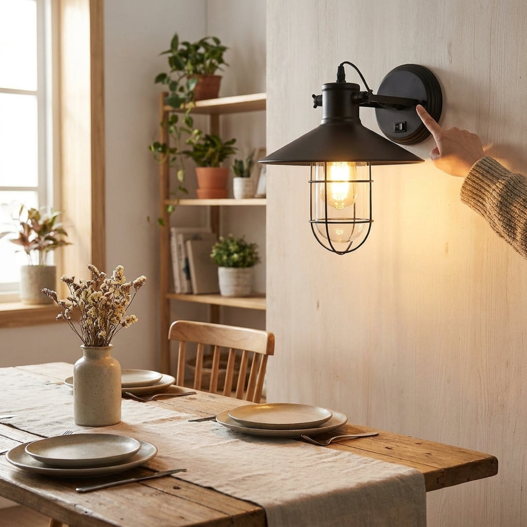 Vintage Glass Wall Sconce for Brighter Spaces