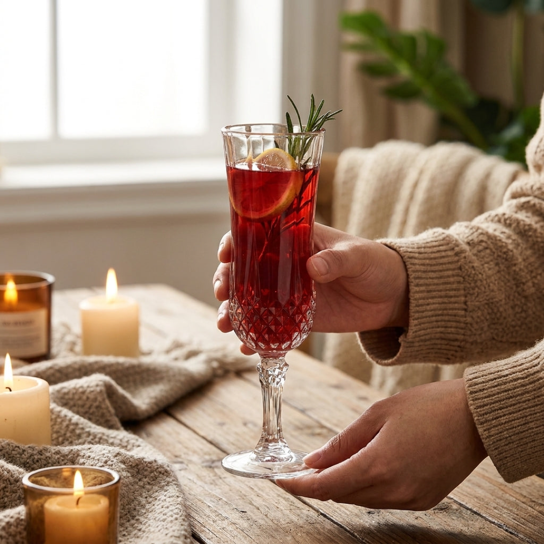 Engraved Crystal Goblet for Elegant Sipping