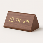 Voice-Activated Wooden Clock for Effortless Timekeeping