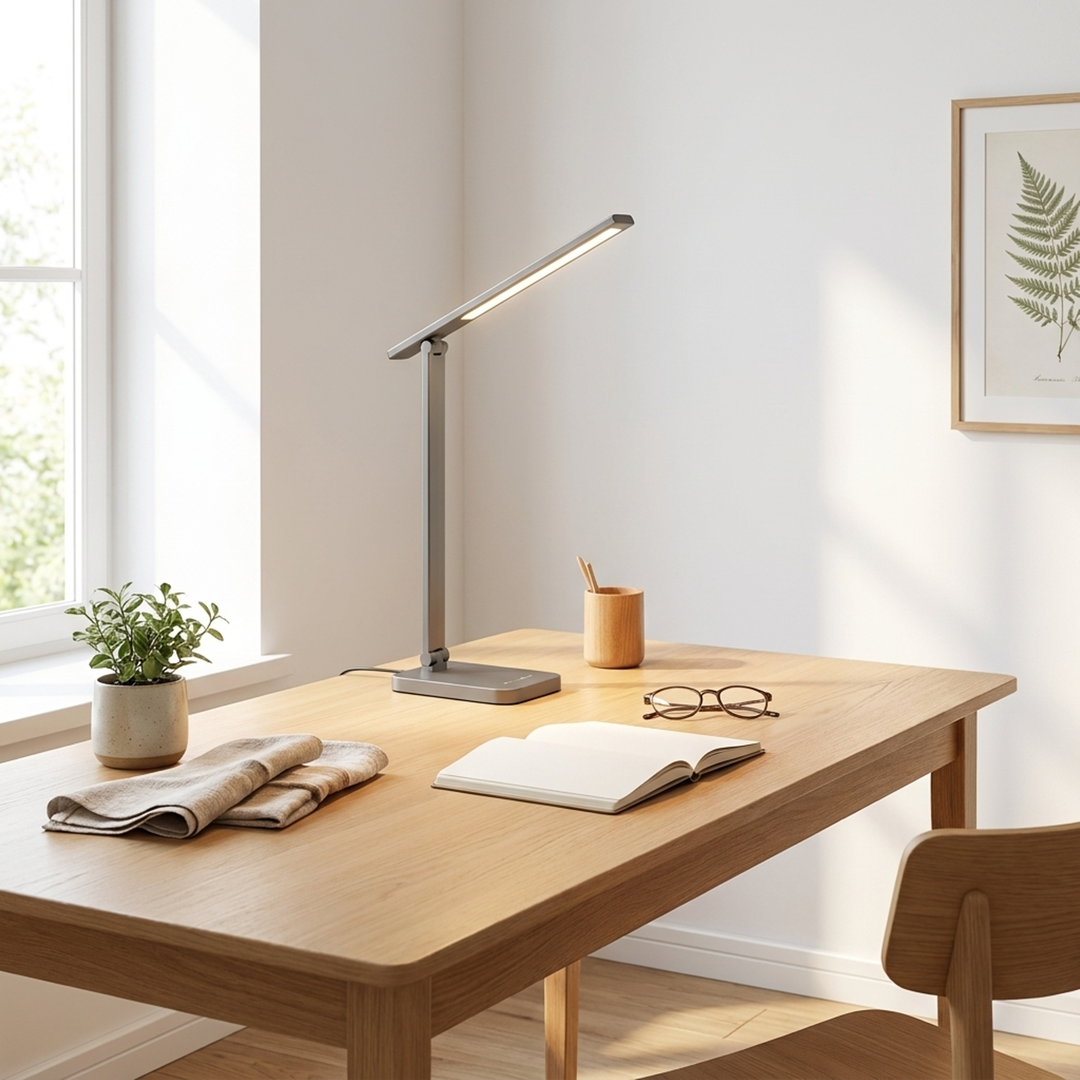 Cordless Folding Desk Lamp for Flexible Light