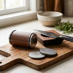 Wooden Rolling Knife Sharpener for Easy Blade Care