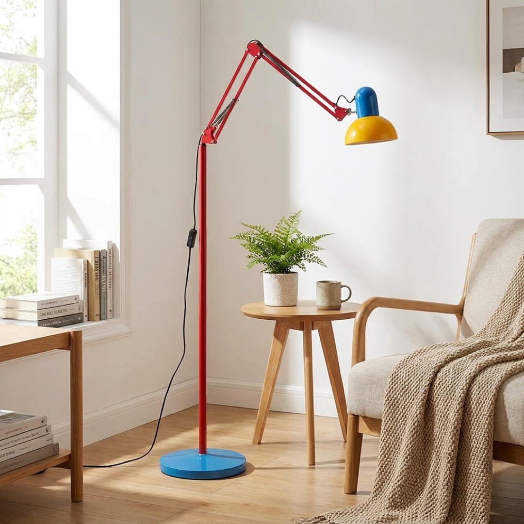 Colorblock Floor Lamp for Focused Lighting