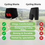 Gel-Cushioned Cycling Shorts for Longer Rides
