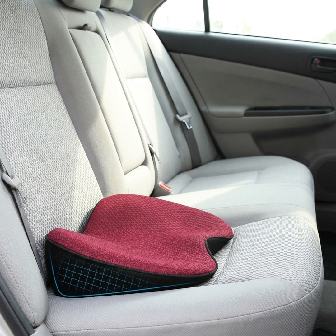 Memory Foam Driver Cushion for Better Visibility