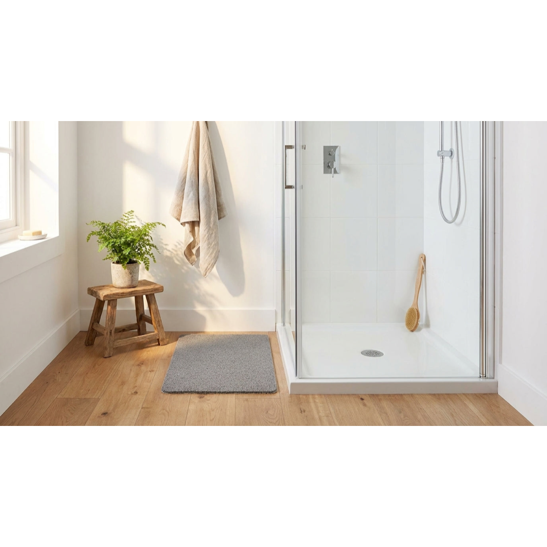 Quick-Drain Bath Mat for Safer Showers