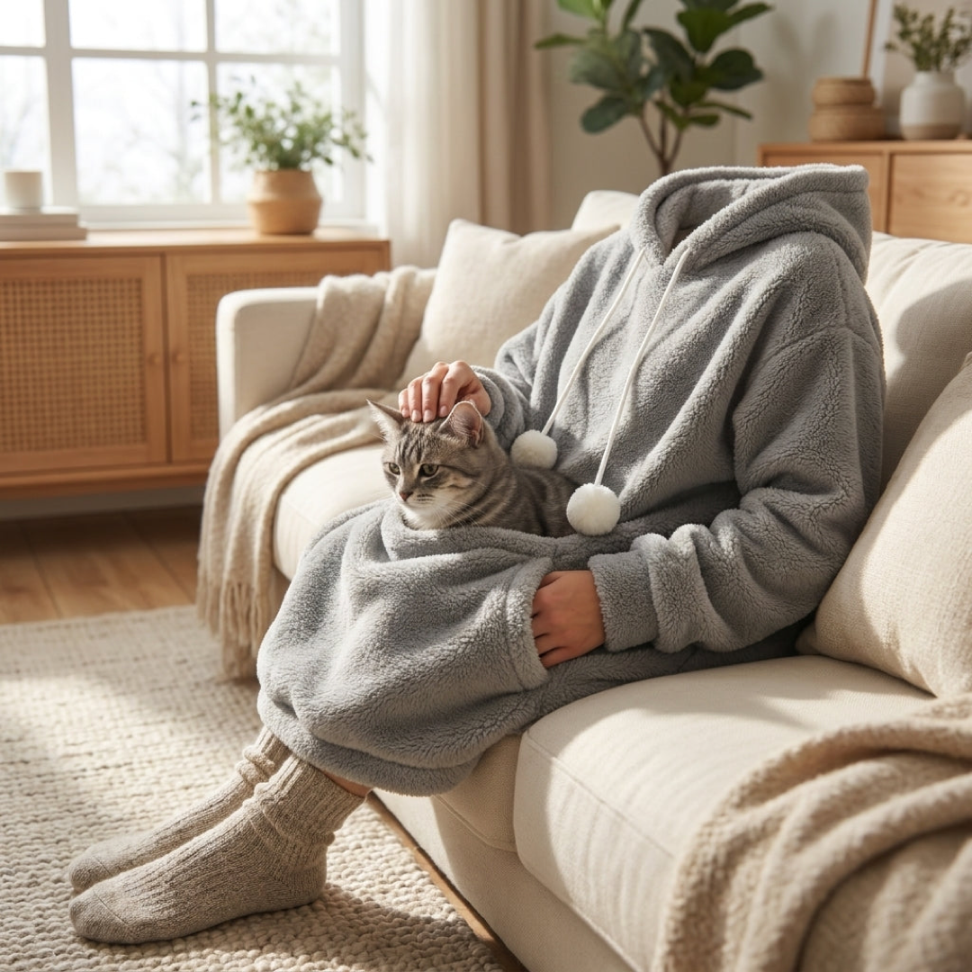 Pet Snuggle Hoodie for Hands-Free Bonding