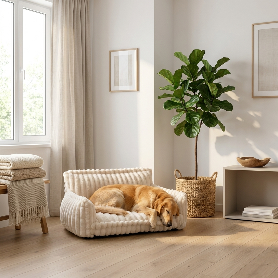 Cozy Dog Sofa Bed with Washable Cover