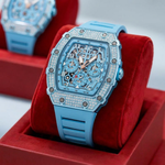 Rhinestone Tonneau Watch for Effortless Style