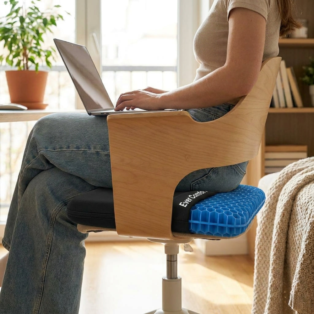Ergonomic Gel Seat Cushion for All-Day Support