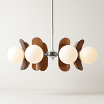 Sculptural Globe Chandelier – Artful Overhead Light