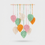 Woven Leaf Wall Hanging for Cozy Natural Texture