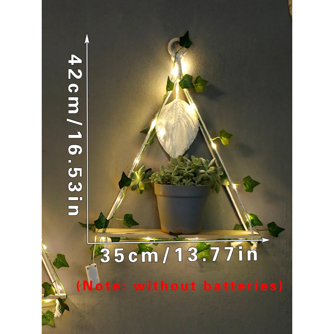 Botanical LED Hanging Shelf for Warm Displays