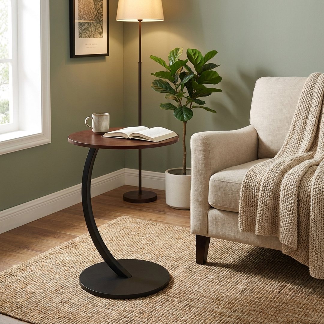 Compact Round Side Table for Everyday Ease
