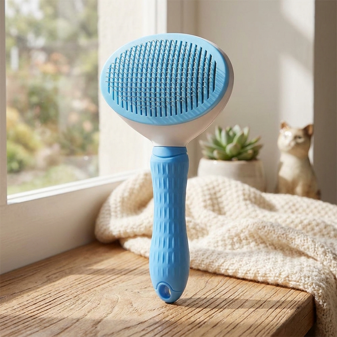 Silicone Cat Brush for Gentle Fur Removal