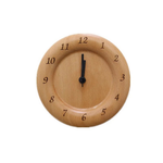 Beechwood Bedside Clock for Tick-Free Sleep