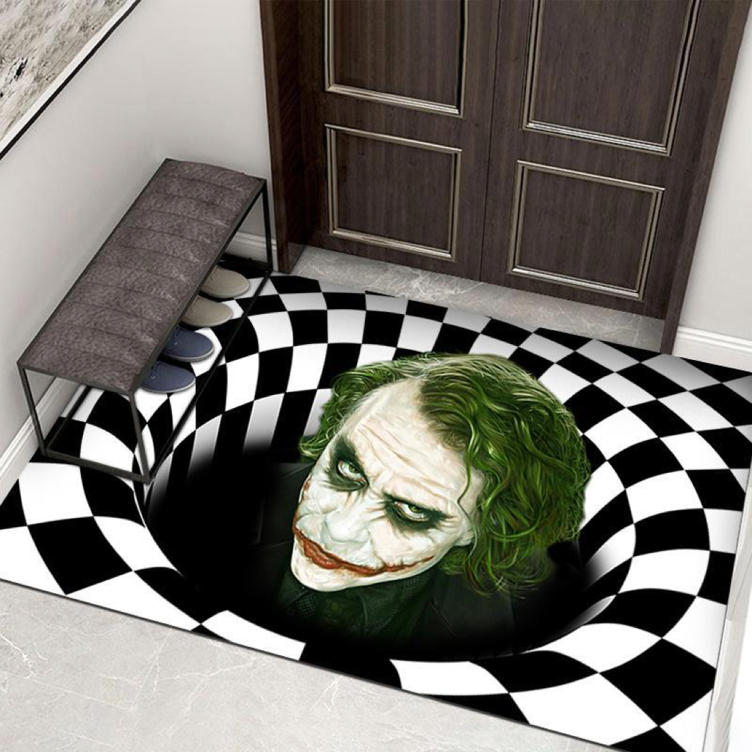 Clown Vortex Doormat With Non-Slip Grip