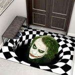 Clown Vortex Doormat With Non-Slip Grip