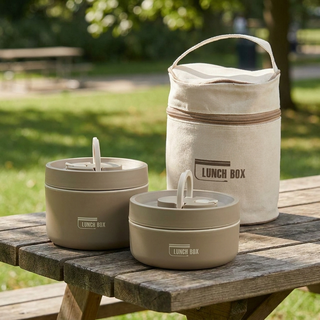 Stackable Insulated Lunch Box for Warm Meals