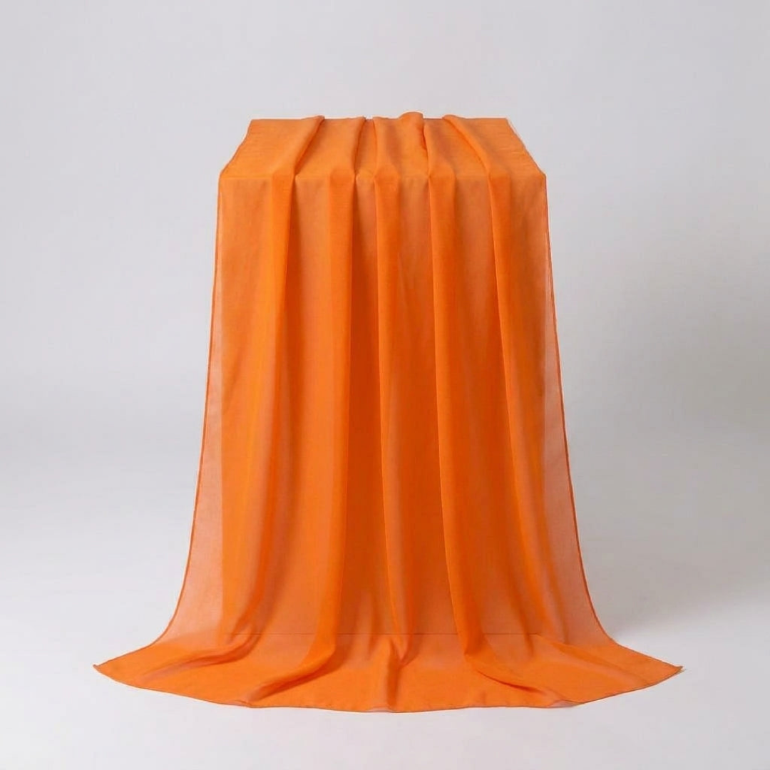 Sheer Chiffon Table Runner for Effortless Elegance