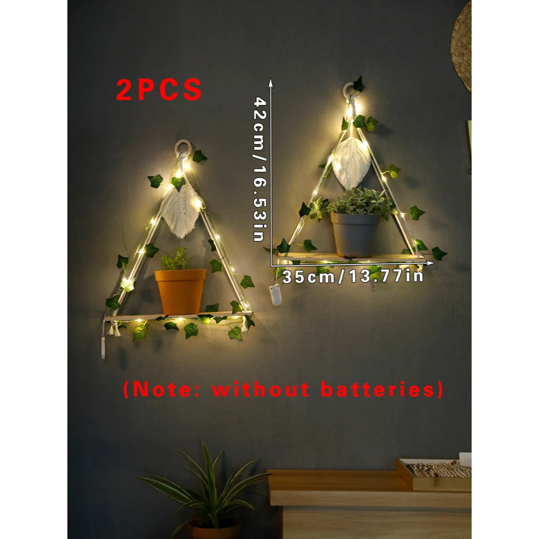 Botanical LED Hanging Shelf for Warm Displays