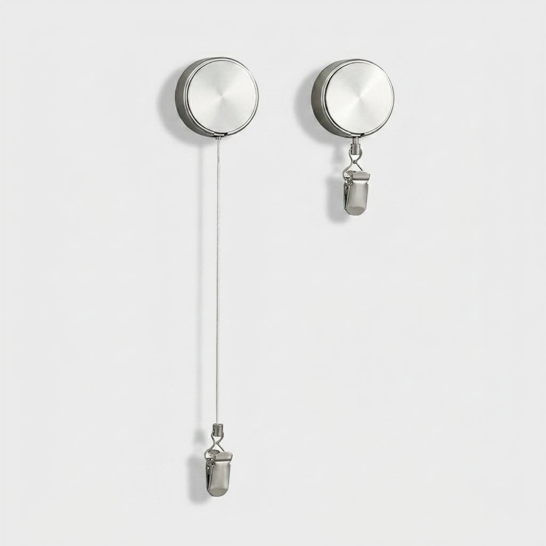 Space-Saving Retractable Towel Holder