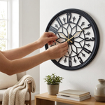 Vintage Metal Wall Clock – Peaceful Timekeeping