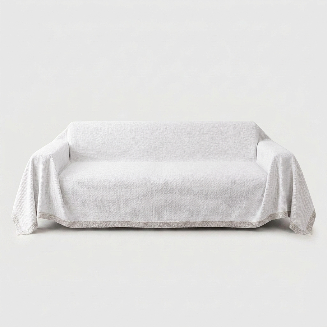 Stay-Put Sofa Cover for a Neater Living Room